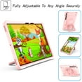 thumbnail image 2 of Dteck Shoulder Strap Case for Samsung Galaxy Tab S7 FE SM-T730/T736B 12.4-inch 2021,Shockproof Rubber Heavy Duty Hybrid Kids Friendly Protective Drop-Proof Handle Kickstand Cover,Rosegold, 2 of 8