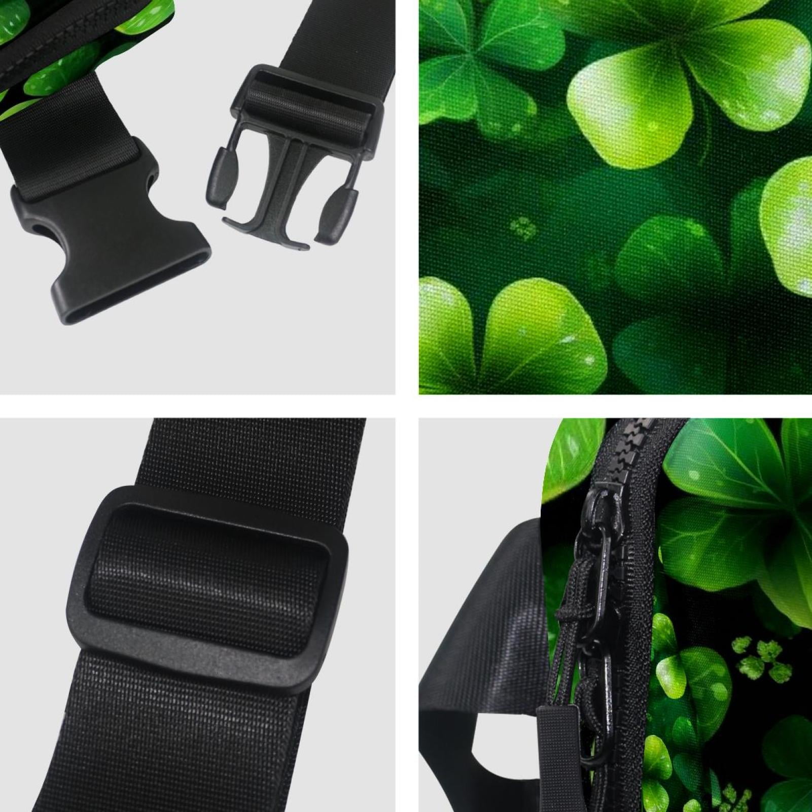 St. Patrick's Day Lightweight Adjustable Belt Bag with Extension Strap - Unisex Running Waist Bag