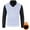Light Gray, variant on Men's V Neck Knit Sweater Vest Long Sleeve Layered Look Casual Office Pullover