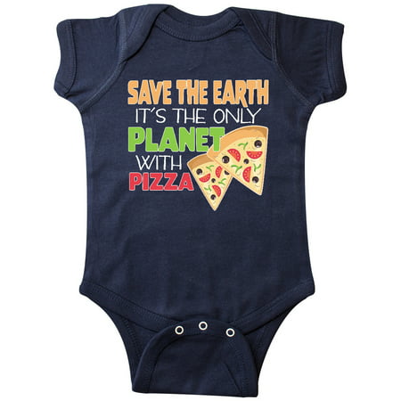 

Inktastic Save the Earth. Its the Only Planet with Pizza. Gift Baby Boy or Baby Girl Bodysuit