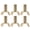 Brown, variant on WASHWEPE Storage Holder Wick Light Brown 6Pcs 1.2x1.2x1.2in
