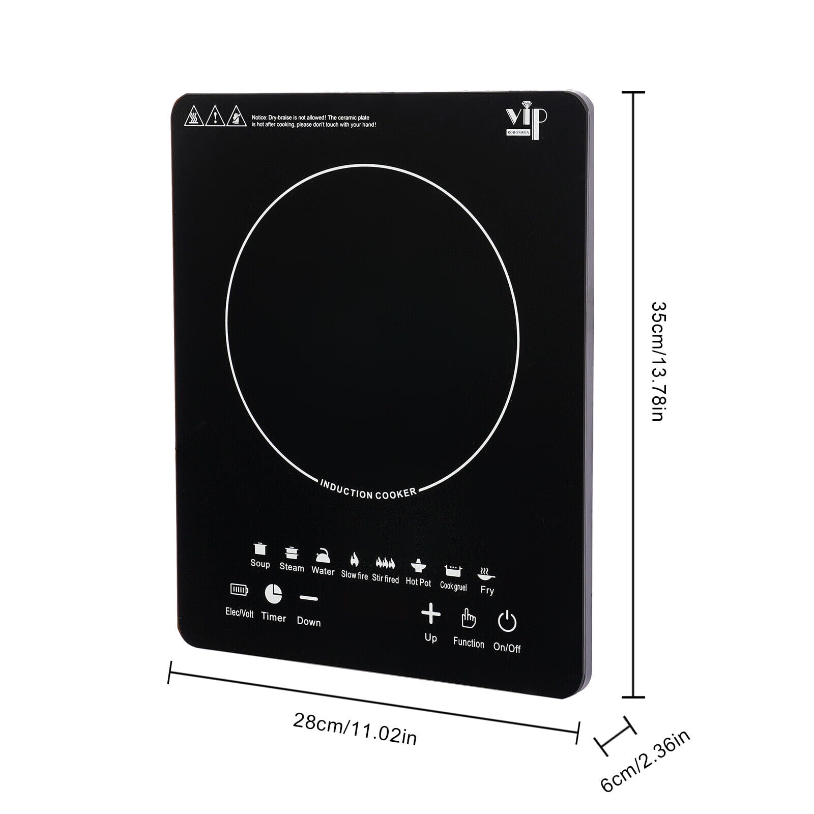 Portable Kitchen Countertop Induction Cooktop Burner 2200W Electric Hot Stove