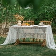 thumbnail image 1 of Namzi Lace Tablecloth Rectangular Table Cover for Kitchen Dinning Wedding Party Decoration -SIZE F:59*102inch,White F, 1 of 5