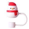 thumbnail image 1 of Tapas Paja Navideñas PVC 10 Mm para 30/40 Oz (muñeco Nieve), 1 of 3