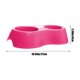 thumbnail image 2 of Comedero doble antideslizante ovalado pequeño para perros y gatos pequeños, con diseño elevado. Platos elevados fáciles de limpiar para una alimentación sin complicaciones. Aestivo | Morado, 2 of 7