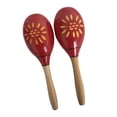thumbnail image 1 of Wooden Sand Hammer, One Pair Hand Painted Patterns Striped Maracas Beginner Instrument for Rhythm Development, for Family and Friends, 1 of 7
