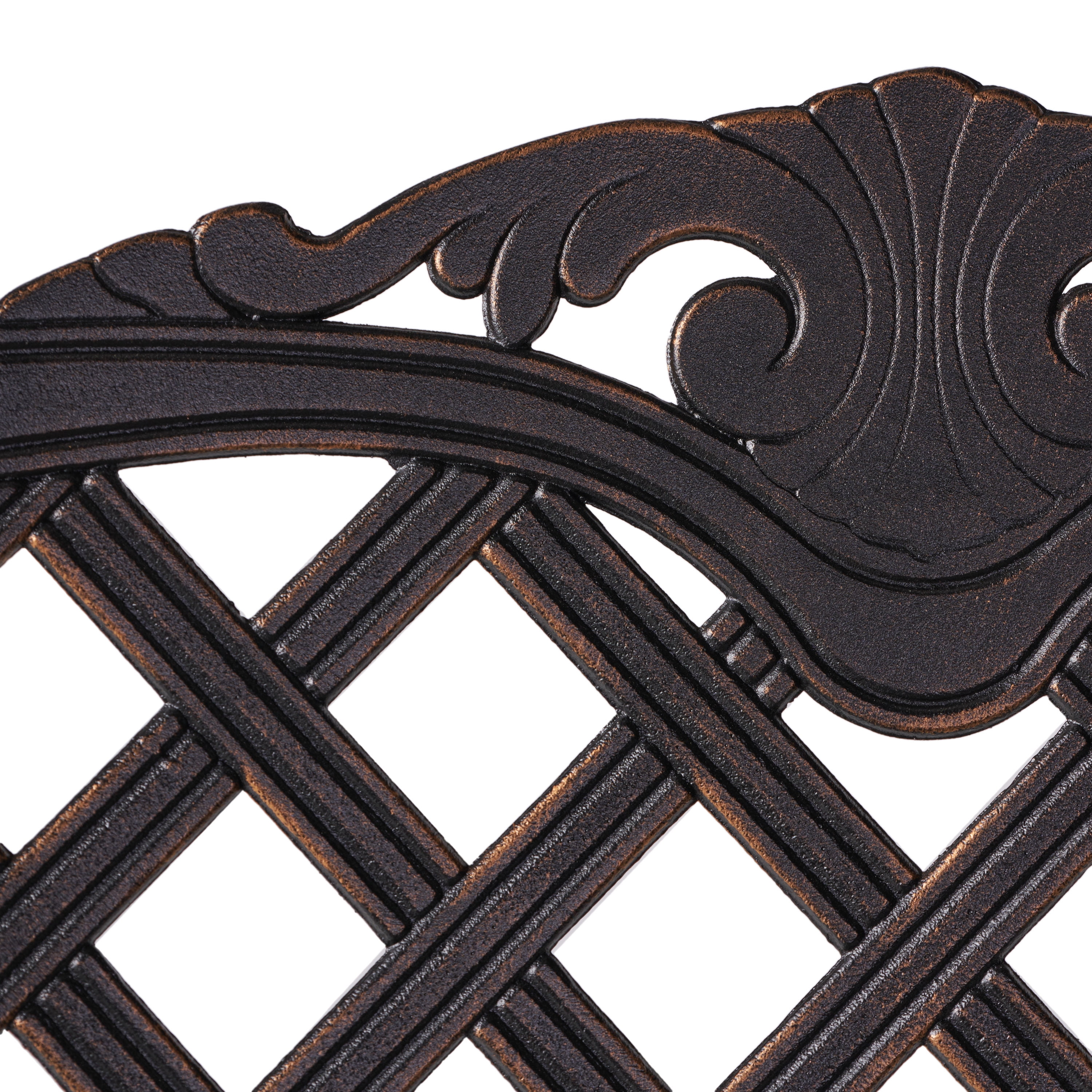 Noble House Cast Aluminum Outdoor Bar Stool, Shiny Copper
