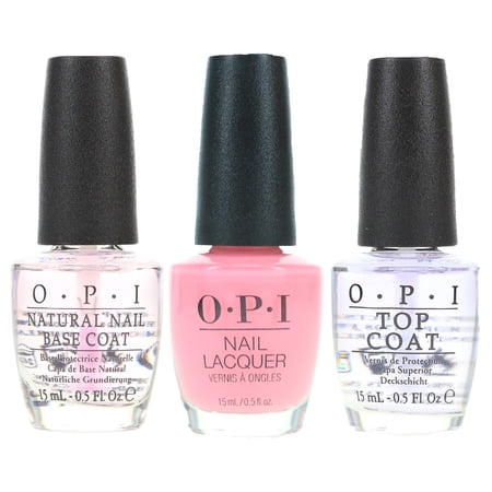 OPI It s A Girl 0.5 oz Top Coat 0.5 oz & Natural Nail Base Coat 0.5 oz Combo Pack