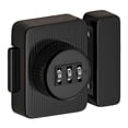 thumbnail image 1 of Cerradura de combinación para puerta, pestillo de seguridad para armario, cerradura con contraseña y cerrojo giratorio Negro, 1 of 7