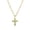 NMSN-J1510-2, variant on NICKSUN 18K Gold Plated Stainless Steel Cross Pendant Necklace, Square Cubic Zirconia Figaro Chain Choker Clavicle Necklaces for Women Religious Jewelry Gift