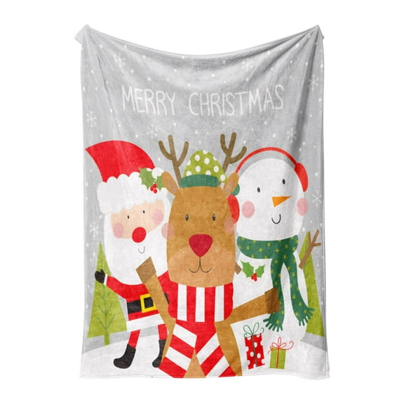 Fuebueo Bed Blankets,Throw/Travel/Twin/Queen Size Blanket Christmas Lightweight Bed Blanket All Season Use