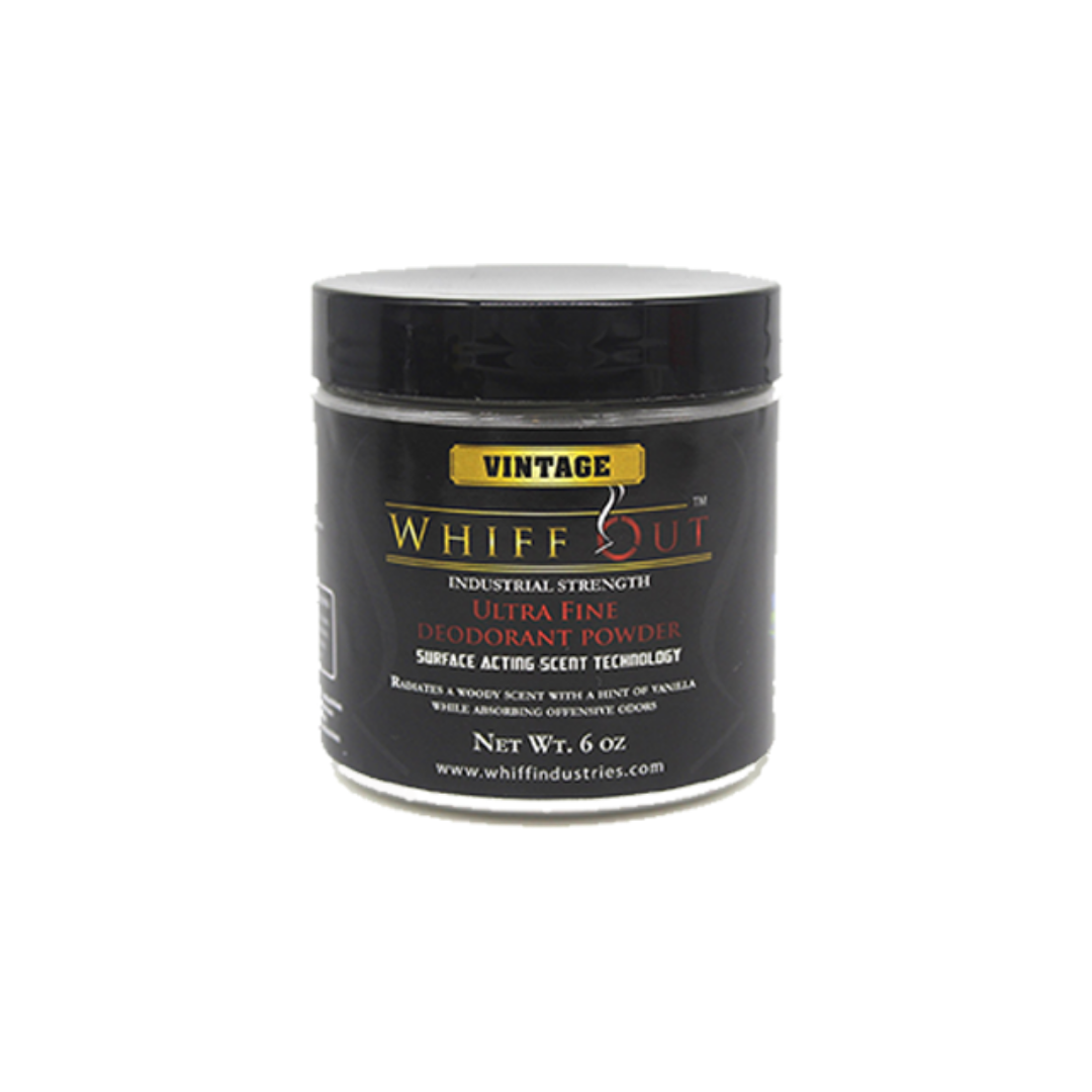 Whiff Out Vintage 6 0z. Deodorant Powder & Ashtray Deodorizer
