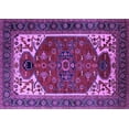 thumbnail image 1 of Ahgly Company Indoor Rectangle Persian Purple Traditional Area Rugs, 5' x 7', 1 of 4