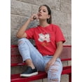 thumbnail image 2 of Im Vegan Girl Hugs Cow T-Shirt Women -Image by Shutterstock, Female Large, 2 of 4