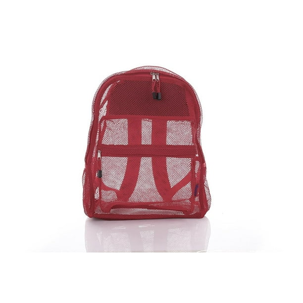 Bravo! Clear Mesh Backpack For Kids Men Women Transparent/See Through