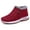 Red, variant on Men's and Women's cotton shoes, Waterproof Winter shoes with Slip-on, Fashion cotton shoes for Cold Weather