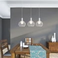 thumbnail image 2 of Lámpara colgante Stoex industrial vintage de 3 luces, estilo retro, para techo, cocina, salón, comedor, dormitorio, 20 cm, color blanco, 2 of 5