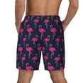 thumbnail image 4 of Daiia Cute Flamingo Mens Swim Trunks Swim Shorts Quick Dry Swim Shorts with Mesh Lining Pockets-X-Large, 4 of 9