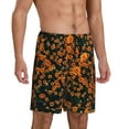 thumbnail image 2 of Naloa Daisies Men's Short Pajama Pants, Lounge Comfort Shorts with Elasticized Waistband and Side Pockets - Small, 2 of 9