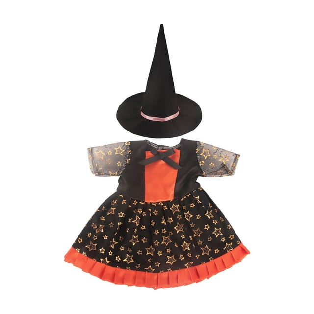 E Interactive Witch Outfit For Doll, Halloween Costume, For 18-Inch Size, For Role-Playing And Seasonal Fun