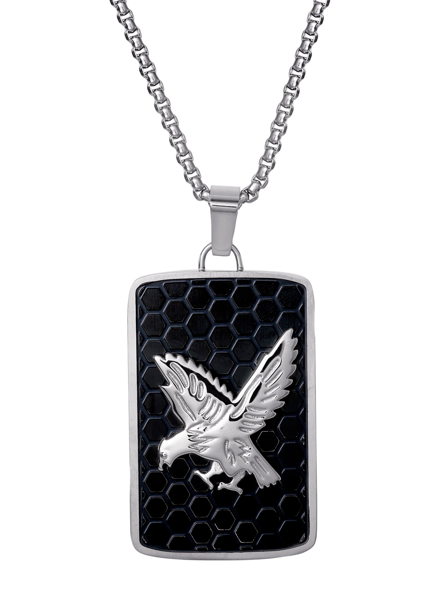 Stainless Steel Eagle Dog Tag Pendant 22