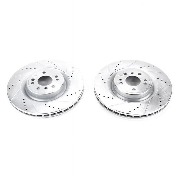 Power Stop EBR1452XPR Evolution Drilled & Slotted Rotors -Front