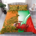 thumbnail image 3 of Custom Australia And Wales Rugby Bedding Set Wallabies Welsh Mascots Dynamic, 3 of 7