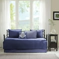 thumbnail image 4 of Ensemble de Lit de Jour Quebec 6 Pcs Bleu Marine, 4 of 4