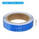 thumbnail image 2 of Uxcell 1 rollo de cinta reflectante, cinta reflectante impermeable, cinta de advertencia de seguridad, reflector para camiones y coches, azul, 1 pulgada x 33 pies, 2 of 7