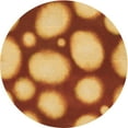thumbnail image 1 of Ahgly Tapis Rond Lavable en Machine Intérieur Transitionnel Bière Orange, 5 Pieds Rond, 1 of 7
