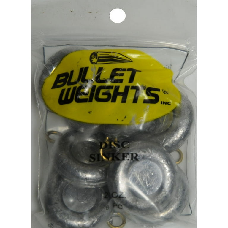 Bullet Weights Disc Sinkers Size 3 oz. 5 pc : : Sports & Outdoors