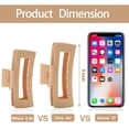thumbnail image 2 of 4 PCS 5 Inch Extra Large Claw Clips for Women, Large Jumbo Claw clips for Thick Long Curly Hair, Oversized Matte Non-slip Rectangle, Durable Strong Hold Hair Clip, Non-slip Square Jaw Clips, 2 of 16
