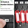 thumbnail image 5 of 28-key Steel Key Cabinet Combination Lock Key Organizer With 40 Key Tag Labels Identifiers Banmo, 5 of 5