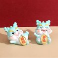 thumbnail image 2 of mmirethe Chinese Dragon Figurine Handmade Statue For Prosperity And Luck Unique Style yellow lucky 1Set, 2 of 6