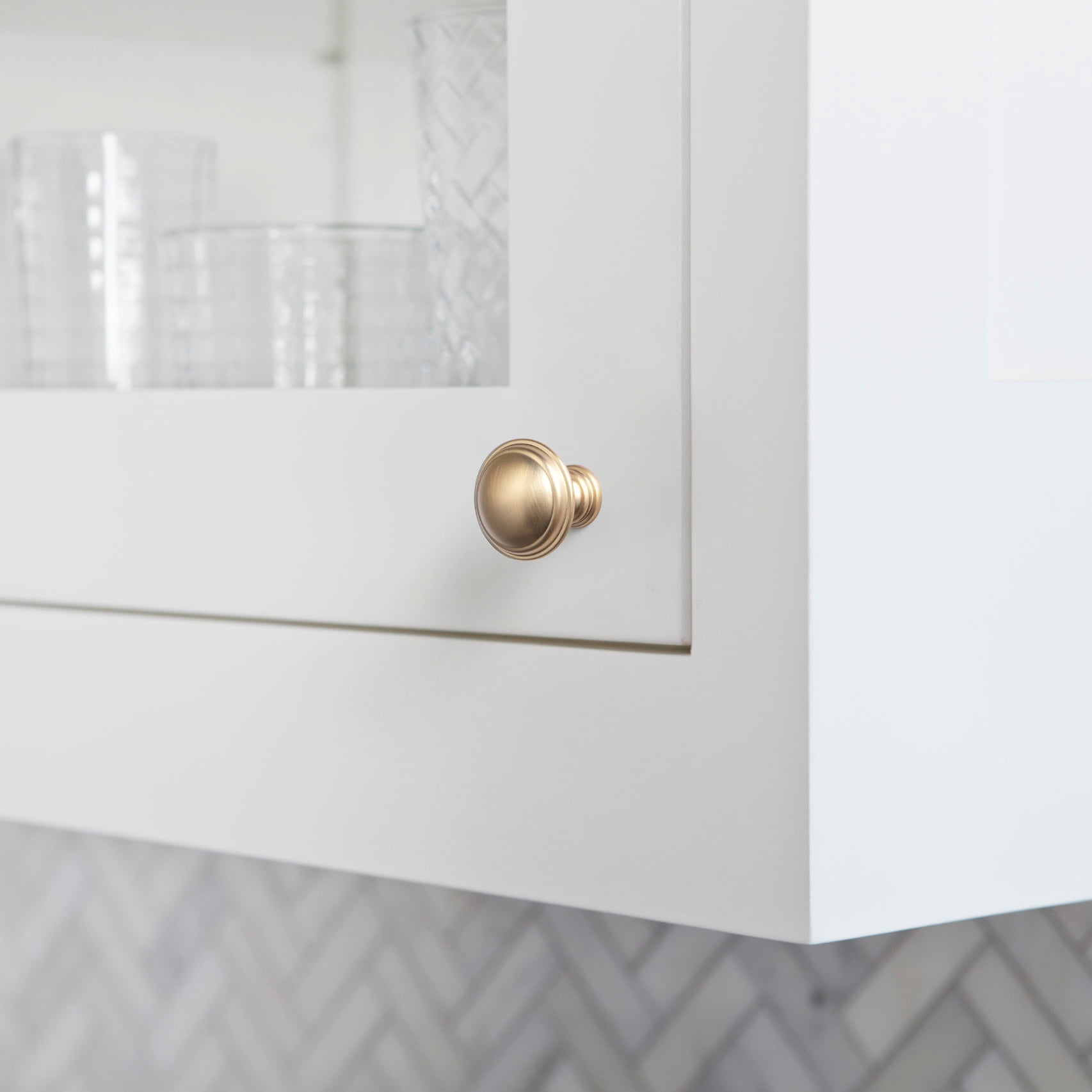 Goo-Ki Champagne Bronze Cabinet Drawer Knobs, Zinc Alloy Cabinet Handles for Dresser,Wardrobe,Cupboard, 12 Pack