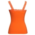 thumbnail image 1 of Womens Lace Trim Camisoles - Neon Orange, 1 of 2