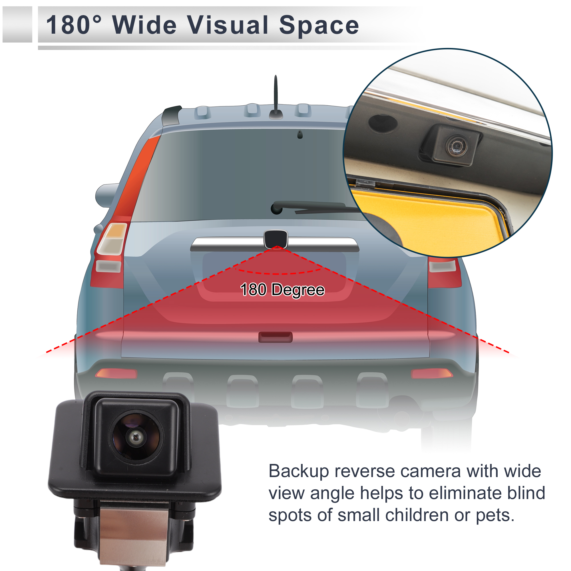 Unique Bargains Rear Camera for Hyundai Elantra 2011-2016 Park Assist Rear Camera