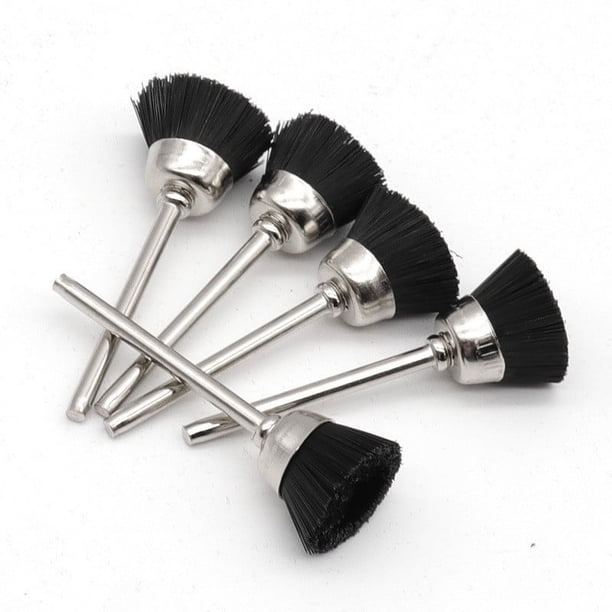 Mini Cepillo de Nailon para Limpieza de Cuencos, Cepillo para Cuencos con Mango, Cabezal de Pulido Pequeño, Herramienta para Moler Cepillos, Accesorios para Molinos.