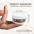 thumbnail image 3 of Beauticom 40 Pieces High Quality 10 Gram 10 ml (0.3 oz) Plastic Clear Round Cream Lotion Beauty Sample Jars with White Lids, 3 of 7