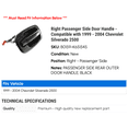 thumbnail image 2 of Right Passenger Side Door Handle - Compatible with 1999 - 2004 Chevy Silverado 2500 2000 2001 2002 2003, 2 of 2