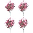 thumbnail image 1 of Advancent 4 unids/set planta falsa de larga duración elegante y versátil para espacios interiores y exteriores bajo mantenimiento Decoración Rosa oscuro, 1 of 6