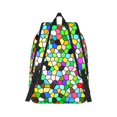 thumbnail image 6 of Rocae Colorful Tie Dye Stained Glass for Durable Canvas Backpack Leisure Large Bag Travel Rucksack Multi-function Backpack Medium, 6 of 8