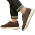 thumbnail image 5 of Men's Breathable On Casual Shoes Comfortable Flat Sole Sneakers For Daily Wear With Jeans Shorts Pants Spring Summer Fall 7.5 Brown, 5 of 8