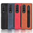 thumbnail image 5 of KAIYANG Funda rígida para teléfono Samsung Galaxy Z Fold3 5G con revestimiento retro, antideslizante, con soporte para bolígrafo, 5 of 5
