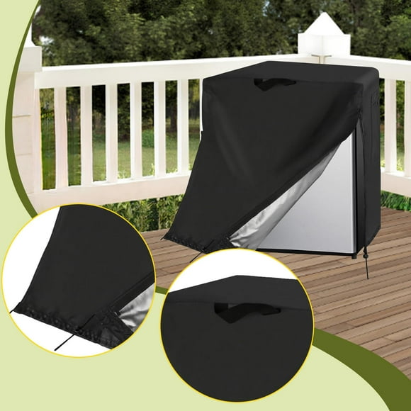 Funda para refrigerador compacta, resistente al polvo, práctica para minicongeladores cúbicos de 1 a 2 pulgadas, color negro, funda protectora para