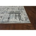 thumbnail image 3 of 7' x 10'  Polyester Ivoryor Teal Area Rug, 3 of 3