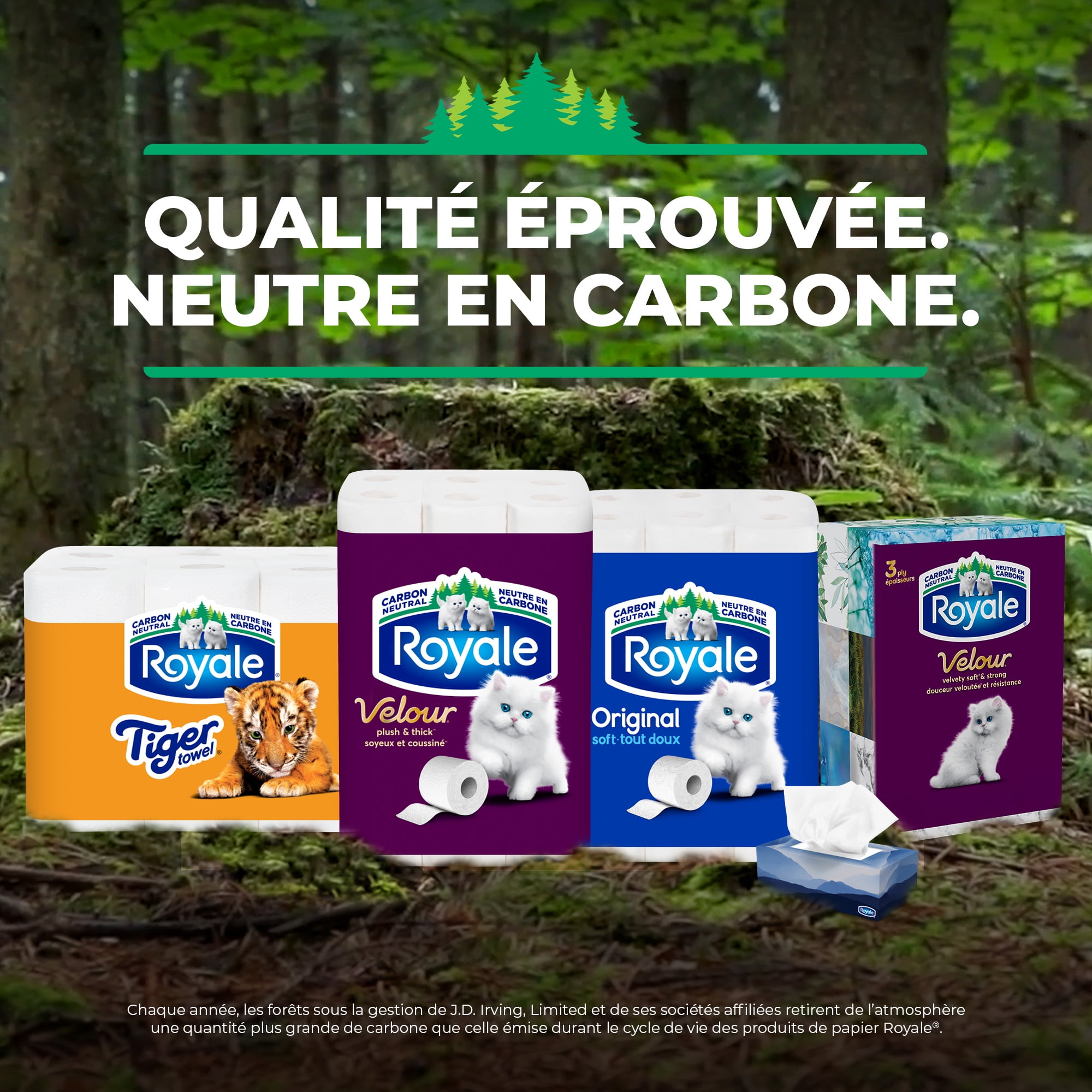 Royale Original, 2 Ply Facial Tissue, 18 Flat Boxes, 126 Tissues per Box, 2268 tissues per pack