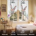 thumbnail image 5 of Easter Rabbit Swag Curtain Valance for Windows, Bunny Easter Eggs Window Treatments Short Swag Topper for Kitchen Windows Bathroom Bedroom, 36"x36", 5 of 8