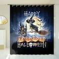 thumbnail image 3 of Happy Halloween Italian Greyhound Witch Pumpkins Bats Shower Curtain Greyhound Dog Lover Waterproof Bathroom Bathtub Curtain - 13012, 3 of 5