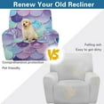 thumbnail image 4 of Whosucclay Colorful Mermaid Scales Print Recliner Slipcover-Stretch Soft Slip Reclining Chair Slipcovers, 4 -Pieces Furniture Protector for Recliner, Fitted Sofa Couch Cover with Pocket, 4 of 8